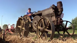 1932 Landini 40 HP testa calda a vasca - Hot bulb start up & plowing | Accensione e aratura