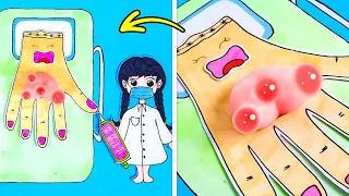 Dr. Wednesday Saves Thing From Pimples! Best Paper Games For Kids