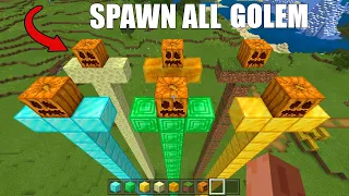 How To SPAWN ALL TALLEST GOLEM In Minecraft?