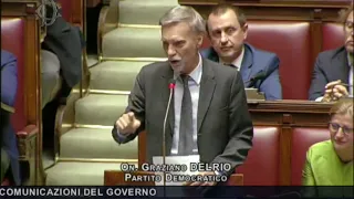 Dichiarazione di voto di Graziano Delrio sulla fiducia al governo Conte 2
