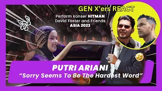 GEN X'ers REACT | Putri Ariani | Sorry Seems To Be The Hardest Word