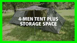 MIL-TEC® - 4-Men Tent Plus Storage Space - Tutorial