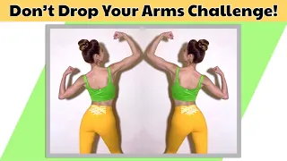 10 MIN TONED ARMS WORKOUT | Don’t Drop Your Arms Challenge | No Equipment | Do Anywhere!