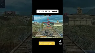 Tiger 2 VS Lowe!!#wotblitz #worldoftanks #tanks #wotblitz #shorts