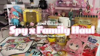 Spy x Family haul from Japan 🍡🌸 |ASMR Unboxing| aesthetic and cozy