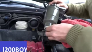 How to replace fuel filter on Mitsubishi l200 2,5Did