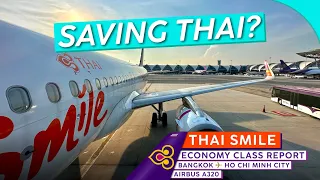 THAI SMILE A320 Economy Class 🇹🇭⇢🇻🇳【4K Trip Report Bangkok to Ho Chi Minh City】Smiles All Around?