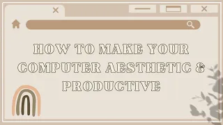 HOW TO MAKE YOUR SCHOOL CHROMEBOOK AESTHETIC & PRODUCTIVE 🌴🥥🧋