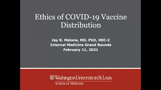 2-11-21 - Ethical Issues in COVID-19 Vaccine Distribution