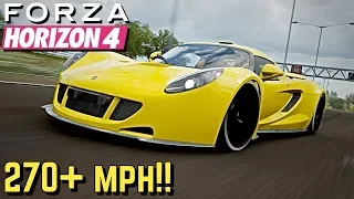 FORZA HORIZON 4 - 270+ MPH Hennessey Venom GT Tutorial!!