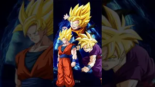 Who is strongest | Goku VS Gohan VS Goten #short #dbz #dbs