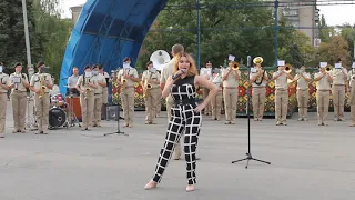 Военный оркестр в Славянске. 01.09.18