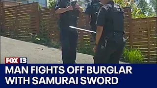 Seattle man fights off suspected burglar with samurai sword | FOX 13 Seattle