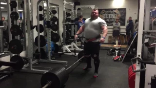 EDDIE HALL ''THE BEAST'' DEADLIFTS 450kg on a TWO-MAN BAR