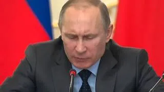 Владимир Путин на совещании с членами Правительства