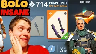 Shadow Fight 3. Defeating BOLO on Insane. Epic Chest. PURPLE PEELER - My New Favorite Weapon! 😆