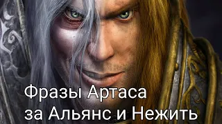 Фразы Артаса за Альянс и Нежить в Warcraft 3 Reforge