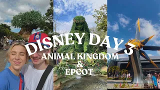 DISNEY WORLD DAY 3!!  Animal Kingdom 🦁🌳  Pandora, Safari, EPCOT, Chef de Pairs, Cosmic Rewind, Moana
