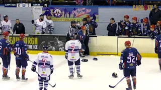 Jay King vs Jordan Cownie EIHL fight 4-3-18