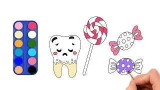 🦷 Sad Tooth's Candy Trouble: A Fun Lesson for Happy Smiles!