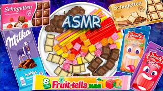 Filling Platter ASMR | Rainbow Fruittella, Milka and Schogetten Chocolate, Docile