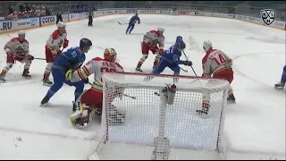 Matt Frattin scores his first KHL goal