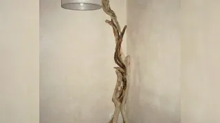 IDEAS. Para decorar tu hogar con lamparas hechas de ramas y troncos de arboles