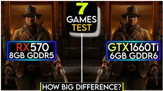 RX 570 vs GTX 1660 Ti | 7 Games Test | How Much Difference ?