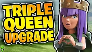 UPGRADING THE QUEEN 3 TIMES IN ONE VIDEO! - Let's Play TH9 Ep. 19 - Clash of Clans