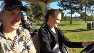 Emily Drives a Golf Cart!