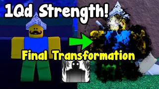 I Reached 1qd Power And Unlocked Final Transformation! - Anime Fighting Simulator X Roblox