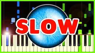 BEHIND BLUE EYES (Limp Bizkit) Slow Piano 50% Speed + Sheet Music