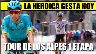 SUPERMAN Lopez y CHAVES SE DEFIENDEN RESUMEN 1 ETAPA TOUR de los ALPES 2022  ECUADOR AL ATAQUE