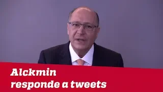 Geraldo Alckmin responde a tweets sincerões