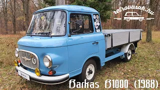 OT minősítést kapott a "kosárból" felújított Platós Barkas - Barkas B1000 (1988)