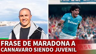 MARADONA y SU FRASE a CANNAVARO cuando le DIO UNA PATADA en un ENTRENAMIENTO | NAPOLI | AS