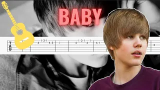 Justin Bieber ft Ludacris - Baby Guitar TAB/Tutorial