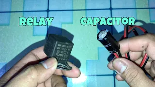 Automatic ON/OFF Connection Capacitor To Battery  Using Relay ( DIY TUTORIAL )