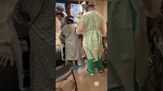 Pregnant woman with COVID-19 starts to walk again on ECMO | University of Iowa Health Care