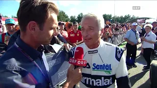 Riccardo Patrese interview before driving the Brabham BMW BT52 | F1 2022 Austria GP | German