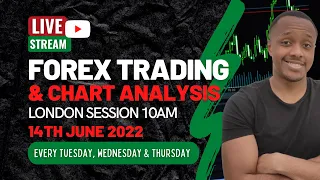 Live Forex Trading Session and Chart Analysis 14th Jun 2022 | 10am GMT