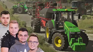 Rozlewanie Gnojowicy, Siewy Nowym Nabytkiem & Żniwa Sorga!!🚜🥰"SĄSIEDZI" #202[S1] 🚜🥰FS22 MP| MST🚜