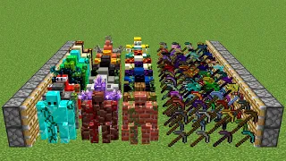 all golems and all pickaxes combined