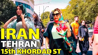 IRAN - Walking Street On 15th Khordad Street Tehran City 2022 | Iran Vlog
