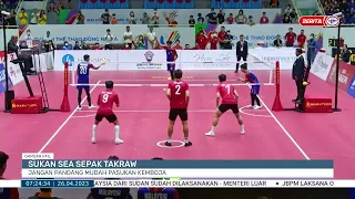 26 APRIL 2023 – BERITA PAGI – SUKAN SEA SEPAK TAKRAW ; JANGAN PANDANG MUDAH PASUKAN KEMBOJA