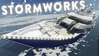 YACHT GETS HIT BY ARCTIC TSUNAMI! - Stormworks: Build and Rescue Gameplay - Sinking Ship Survival