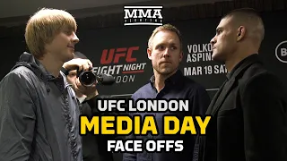 UFC London Media Day Staredowns - MMA Fighting
