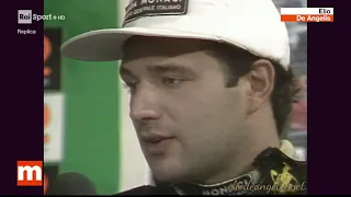 Post Race Interview   Imola 1985