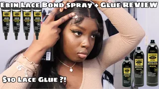 $10 WATERPROOF SUPREME EBIN LACE GLUE & SPRAY:DOES IT REALLY WORK ?! | BEST LACE GLUE & SPRAY REVIEW