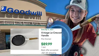 GOODWILL THRIFT WITH ME- eBay Reseller flips USED HARD GOODS into PAYCHECK - Work From Home Mom 2021